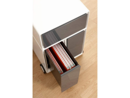 PAPERFLOW Caisson mobile 'easyBox', 1 tiroir, blanc / blanc