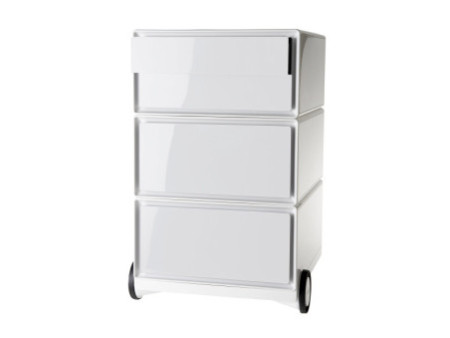 PAPERFLOW Caisson mobile 'easyBox', 4 tiroirs, blanc/blanc