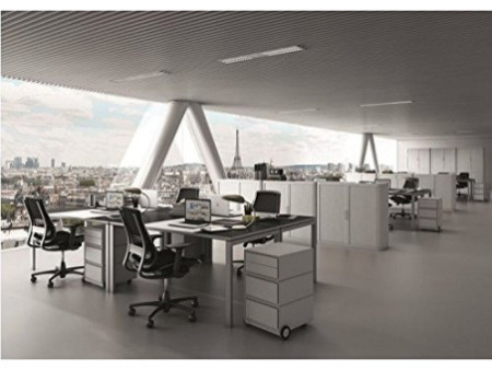 PAPERFLOW Caisson mobile 'easyBox', 4 tiroirs, blanc/blanc