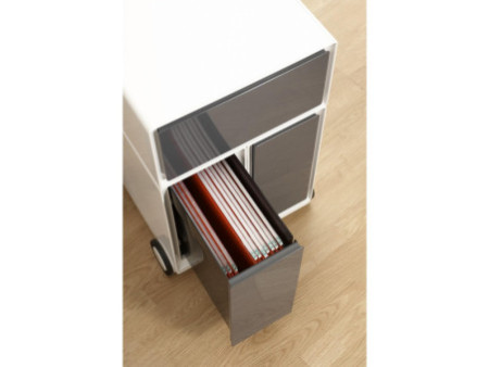 PAPERFLOW Caisson mobile 'easyBox', 1 tiroir, blanc / orange