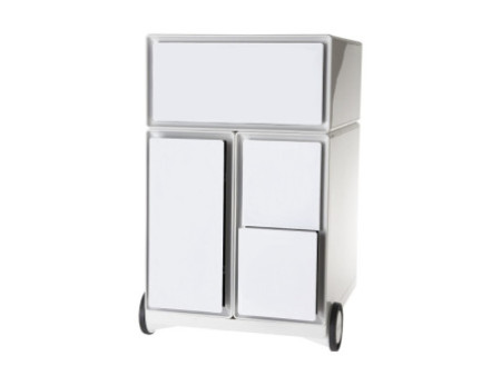 PAPERFLOW Caisson mobile 'easyBox', 1 tiroir, blanc / blanc
