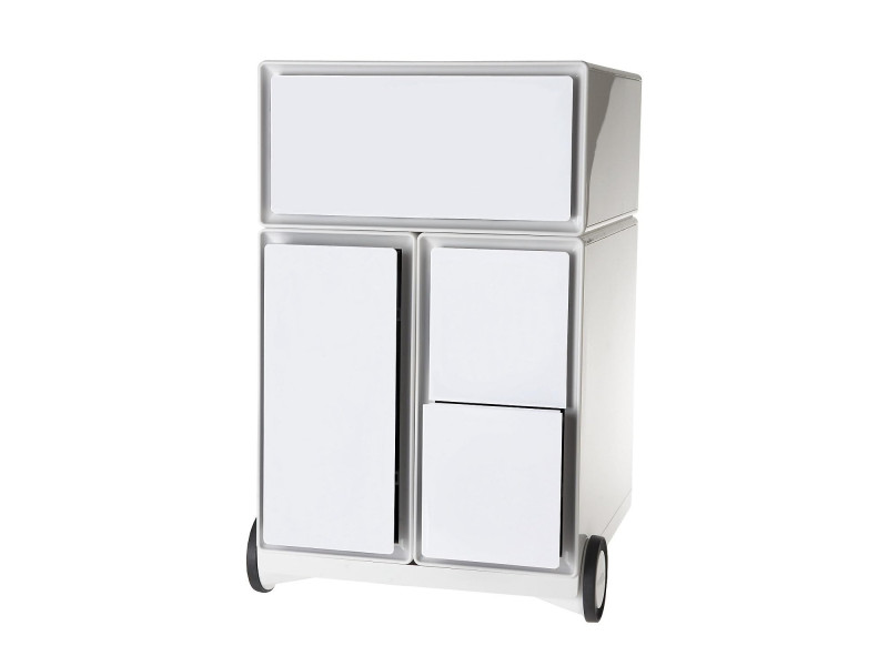 PAPERFLOW Caisson mobile 'easyBox', 1 tiroir, blanc / blanc