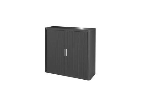 PAPERFLOW Armoire à rideau easyOffice, 2 étagères,anthracite
