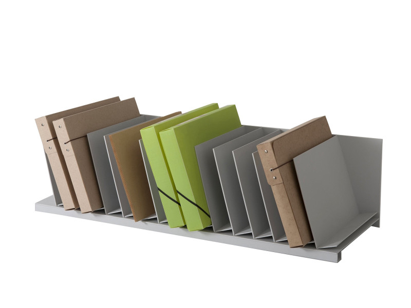 PAPERFLOW Trieur à cases inclinées, 15 cases, gris