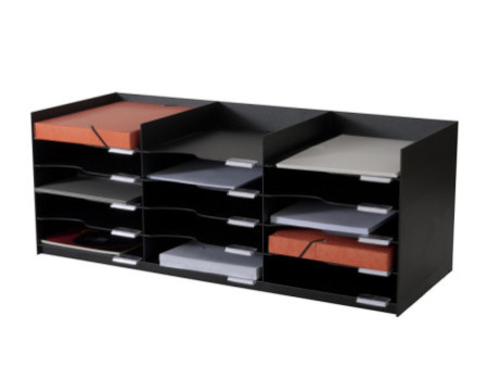 PAPERFLOW Station de tri Formularbox, 15 compartiments, noir