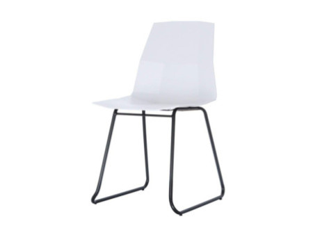 PAPERFLOW Chaise visiteur CUBE, set de 2, blanc