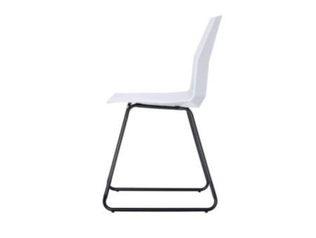 PAPERFLOW Chaise visiteur CUBE, set de 2, blanc
