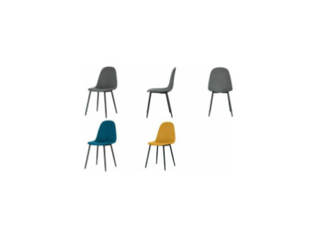 PAPERFLOW Chaise visiteur MUST, set de 2, bleu