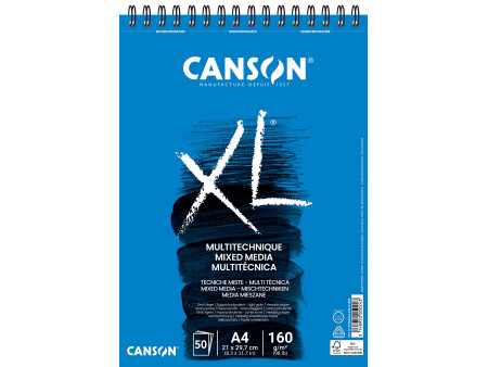 CANSON Bloc de dessin XL MIXED MEDIA, A4