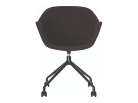 PAPERFLOW Chaise visiteur GANT, set de 2, anthracite / noir