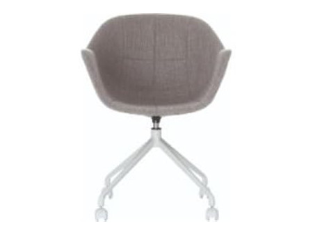PAPERFLOW Chaise visiteur GANT, set de 2, gris / blanc