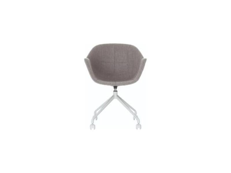 PAPERFLOW Chaise visiteur GANT, set de 2, gris / blanc