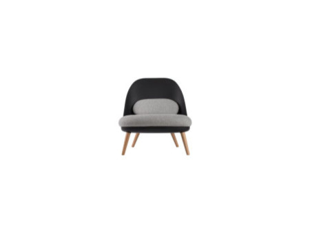 PAPERFLOW Fauteuil visiteur COCOON, noir