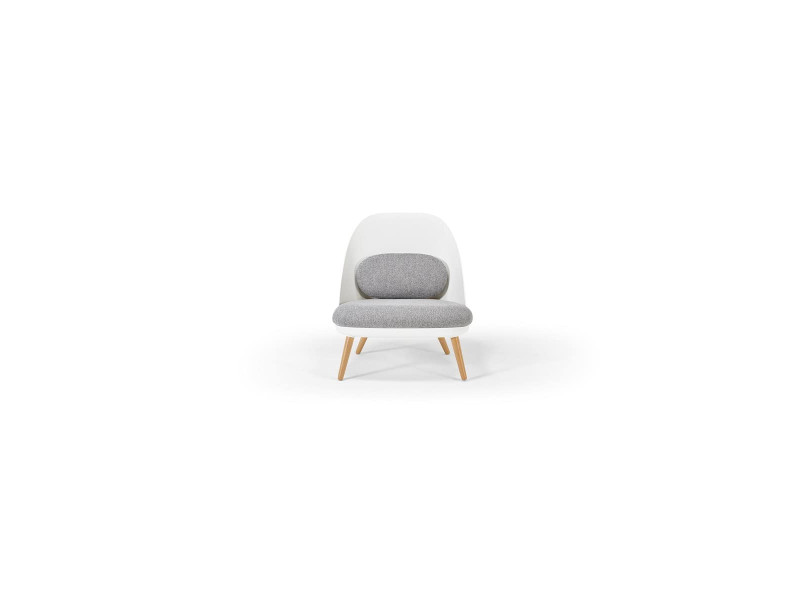 PAPERFLOW Fauteuil visiteur COCOON, blanc