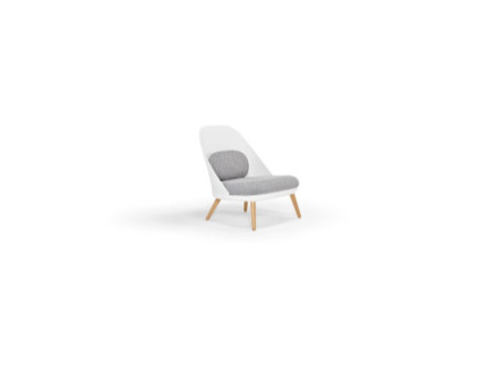 PAPERFLOW Fauteuil visiteur COCOON, blanc
