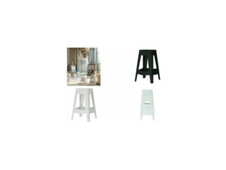 PAPERFLOW Tabouret BELLINI, set de 5, hauteur: 685 mm, noir