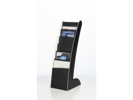 PAPERFLOW Porte-prospectus Courbo Slim, 6 casiers