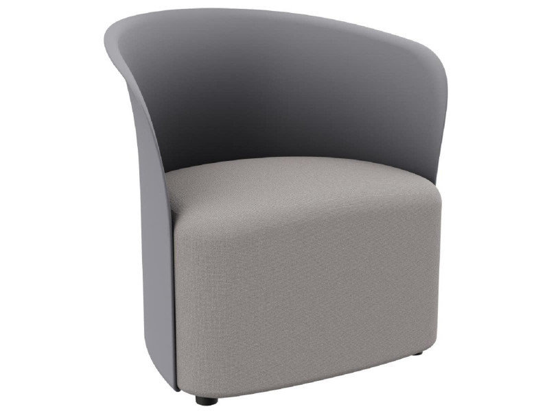 PAPERFLOW Fauteuil visiteur 'CROWN', gris