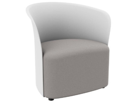 PAPERFLOW Fauteuil visiteur 'CROWN', blanc