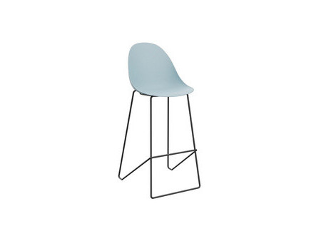 PAPERFLOW Chaise de bar 'VOID', set de 2, bleu/noir