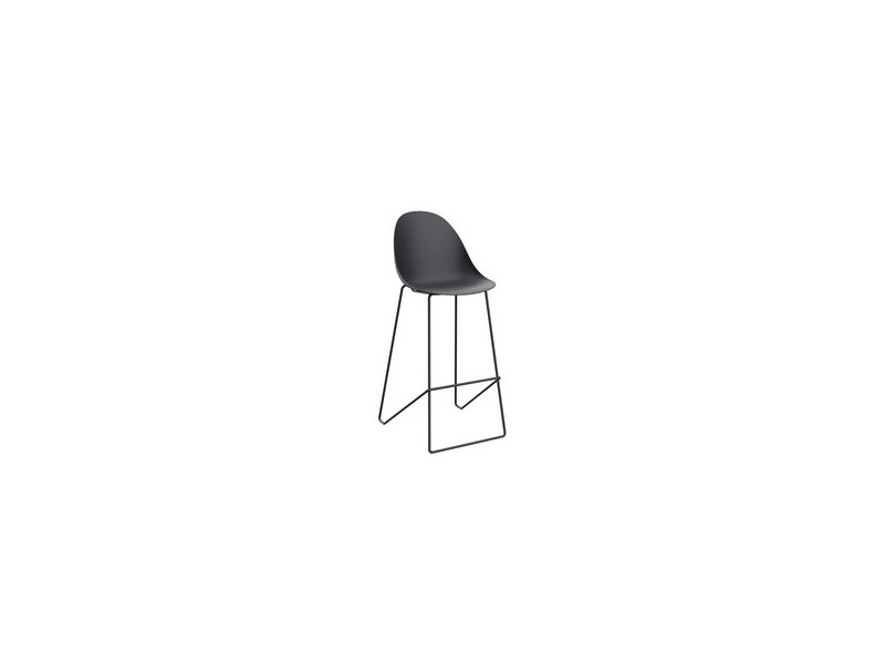 PAPERFLOW Chaise de bar 'VOID', set de 2, vert/noir