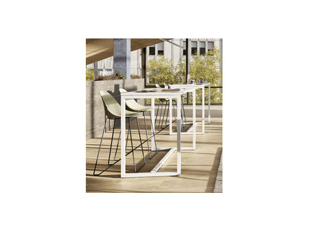 PAPERFLOW Chaise de bar 'VOID', set de 2, vert/noir