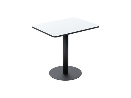 PAPERFLOW Table de bistrot Mezzo, (L)800 x (P)800 mm, blanc