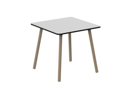 PAPERFLOW Table de bistrot PALOMBA, diamètre: 800 mm, blanc