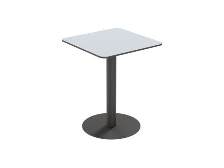 PAPERFLOW Table de jardin CROSS, (L)600 x (P)600 mm, gris