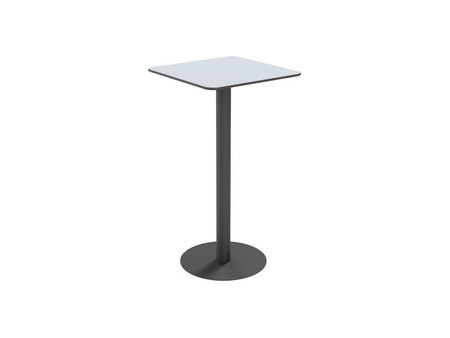 PAPERFLOW Table haute jardin CROSS, (L)800 x (P)800 mm, gris