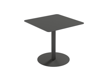 PAPERFLOW Table de jardin CROSS, diamètre: 800 mm, noir