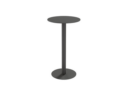 PAPERFLOW Table haute jardin CROSS, diamètre: 800 mm, gris