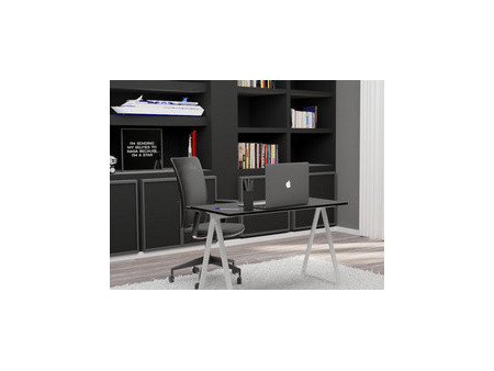 PAPERFLOW Bureau easyHome LV9, blanc/hêtre