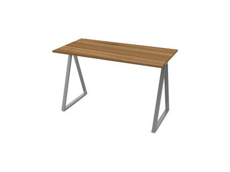 PAPERFLOW Bureau easyHome LV9, gris métallisé/noyer