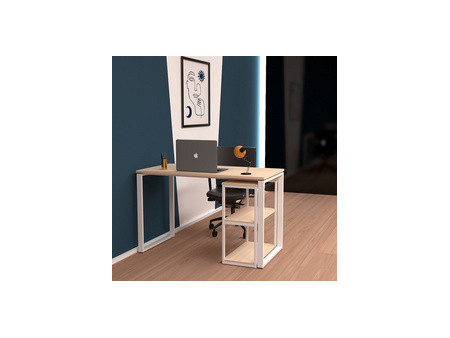 PAPERFLOW Bureau easyHome LV12, blanc/chêne
