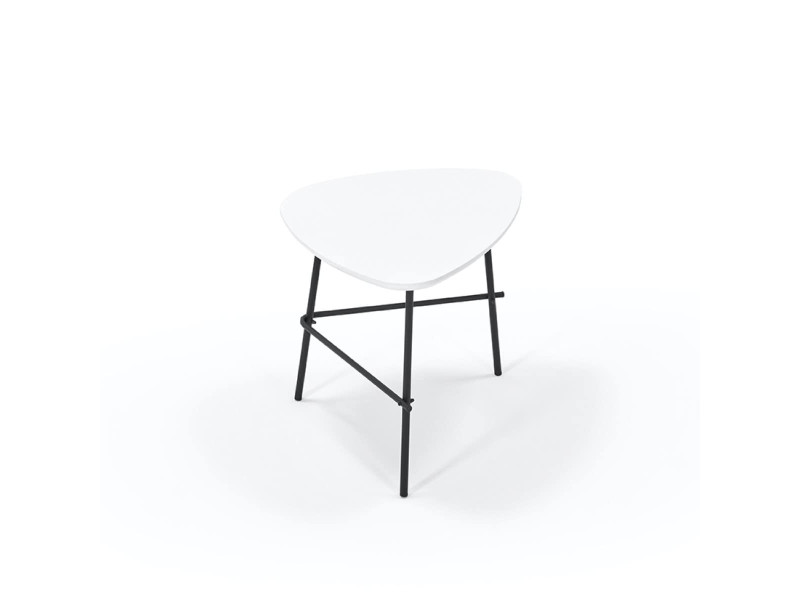PAPERFLOW Table d'appoint LAZY, (L)605 x (P)500 mm, blanc