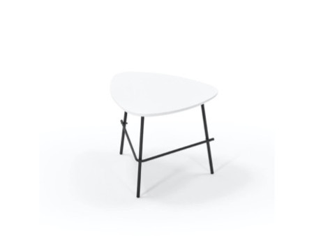 PAPERFLOW Table d'appoint LAZY, (L)605 x (P)500 mm, blanc