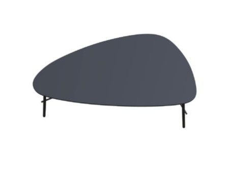 PAPERFLOW Table d'appoint LAZY, (L)930 x (P)500 mm, noir