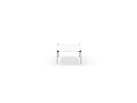 PAPERFLOW Table d'appoint MEET, (L)750 x (P)500 mm, blanc