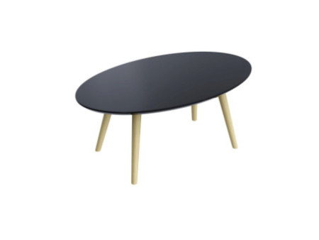 PAPERFLOW Table d'appoint MEET, (L)850 x (P)500 mm, noir