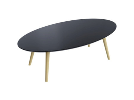 PAPERFLOW Table d'appoint MEET, (L)1.150 x (P)600 mm, noir