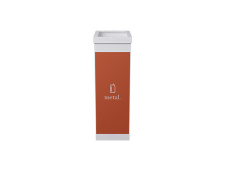 PAPERFLOW Collecteur pour tri sélectif, cartouches, blanc