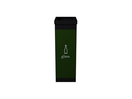 PAPERFLOW Collecteur pour tri sélectif, verre, noir