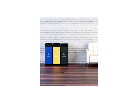 PAPERFLOW Collecteur pour tri sélectif, verre, noir