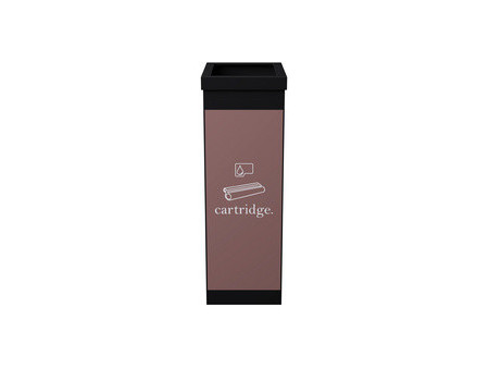 PAPERFLOW Collecteur pour tri sélectif, cartouches, noir