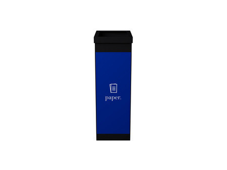 PAPERFLOW Collecteur pour tri sélectif, cartouches, noir