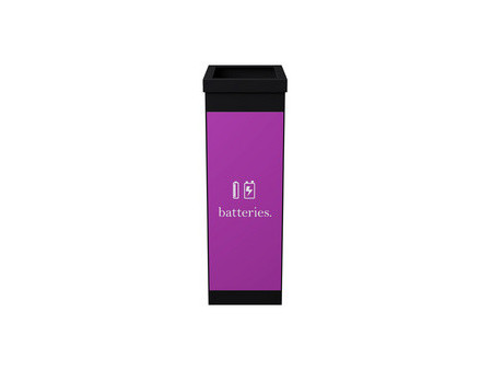 PAPERFLOW Collecteur pour tri sélectif, cartouches, noir