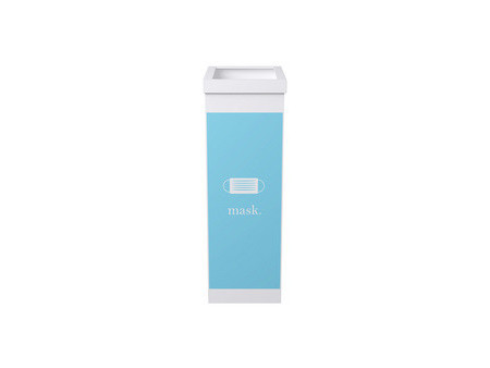PAPERFLOW Collecteur pour tri sélectif, pour masques, blanc