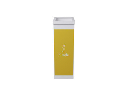 PAPERFLOW Collecteur pour tri sélectif, pour masques, blanc