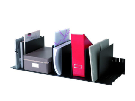 PAPERFLOW Séparateur supplémentaire pour trieur à cases,noir